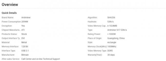 PRO 53th/S 56t 59t mineur Bitcoin Miner de la machine d'abattage d'Antminer S17 PRO Btc S17