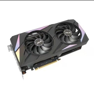 JEU de la fan RTX3060 O12G de double des cartes graphiques 192bit de 12GB ASUS