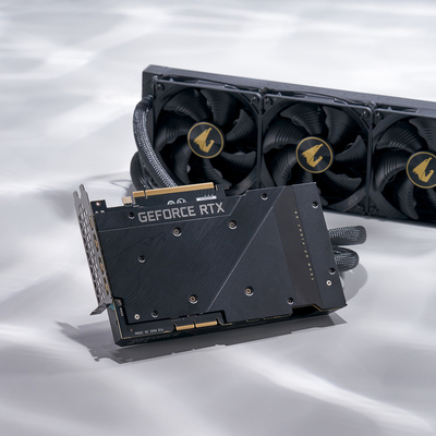 Ti 24gb de GDDR6X Nvidia Geforce Rtx 3090 gigaoctet 3090 Waterforce de 1935 mégahertz 1008 GB/S