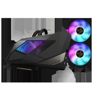 384 Ti mordu Xtreme Waterforce 12g d'Aorus Geforce Rtx 3080 de gigaoctet 19000 mégahertz