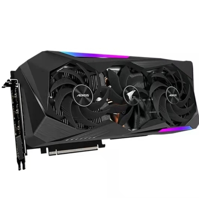 Trois Ti 256bit du maître 3070 d'Aorus de fans des cartes graphiques 8GB trois de gigaoctet de fans