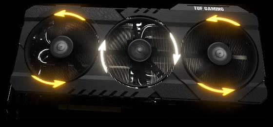 Ti 319*140*70MM des cartes graphiques ASUS Geforce Rtx 3080 de 7680x4320 ASUS