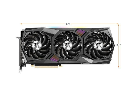 Cartes graphiques de Gtx 3090ti de radiateur de fan de Msi Rtx3080 3X 3080ti de bit du rectangle 256