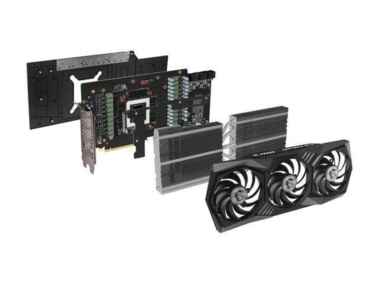 Cartes graphiques de Gtx 3090ti de radiateur de fan de Msi Rtx3080 3X 3080ti de bit du rectangle 256